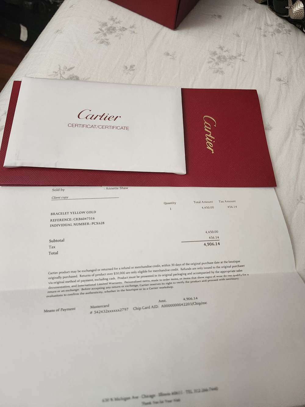 Cartier Gold Love Bracelet with Red Presentation Box - Picture 4 of 4